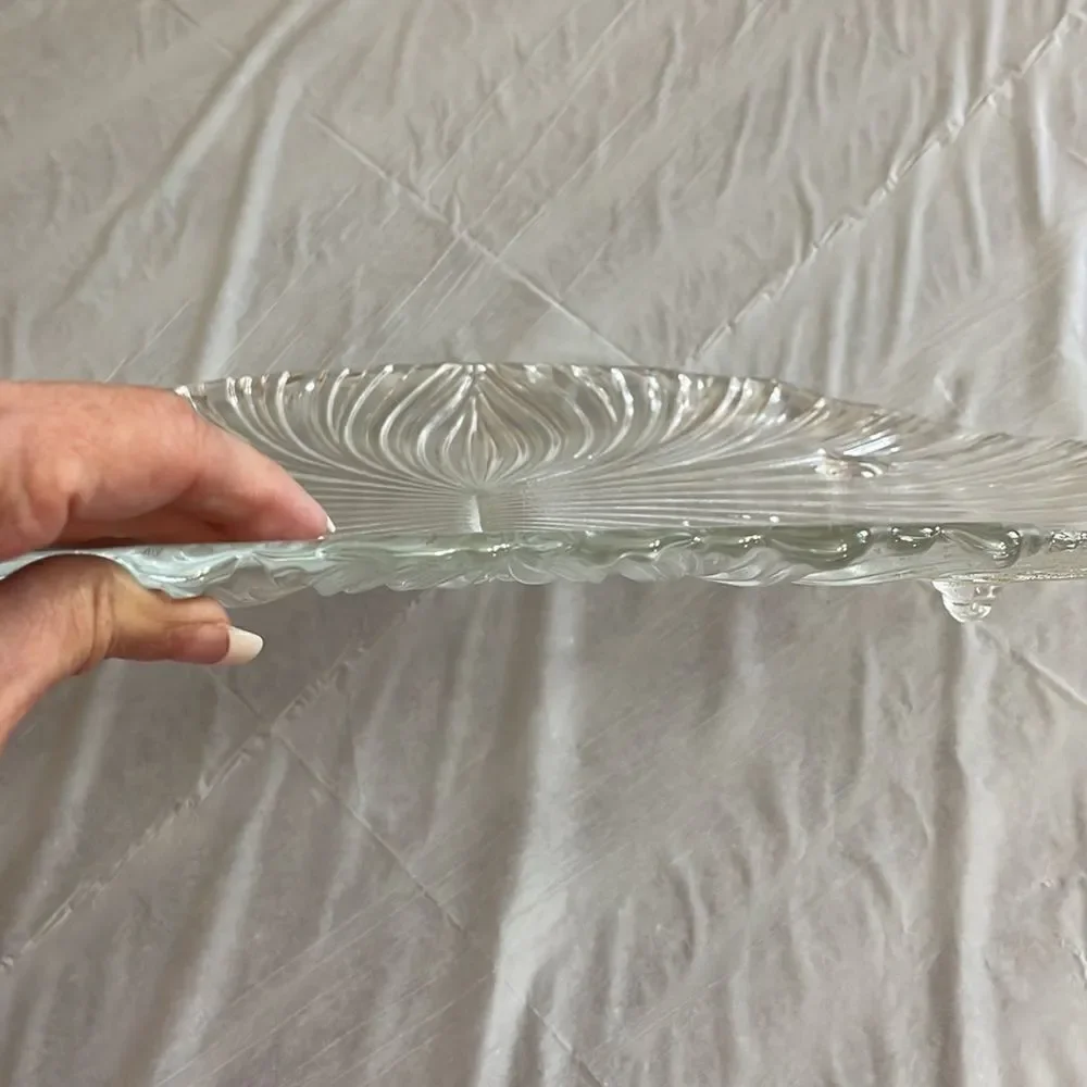 Vintage oval raised meat platter